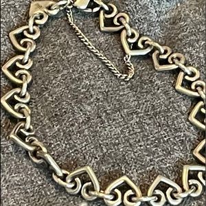 James Avery heart link charm bracelet